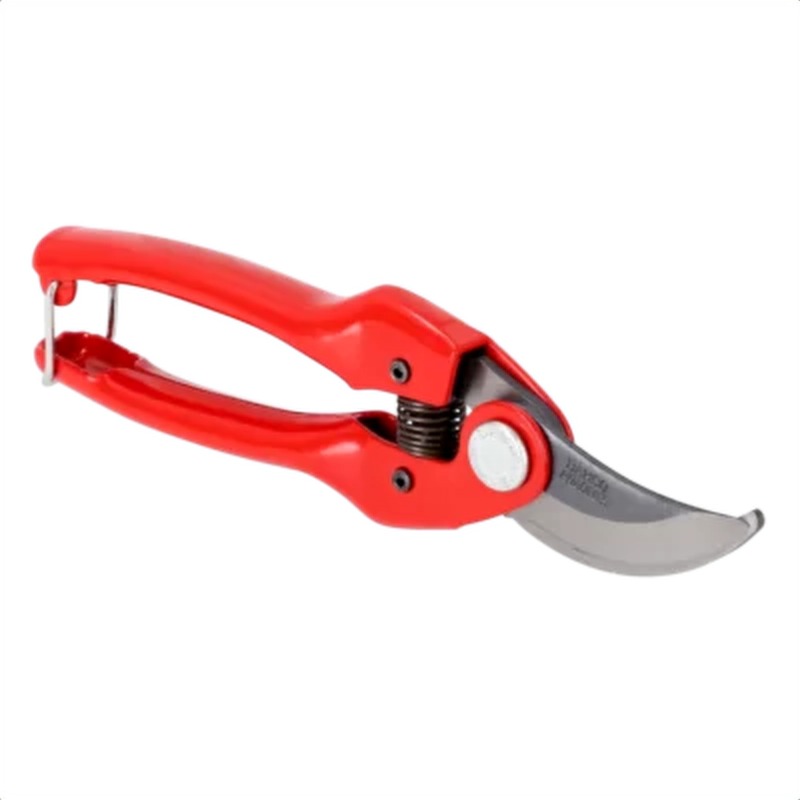 Tijeras de poda de corte bypass de 20 mm con mango de acero estampado/prensado rojo y cabezal de corte recto de 190 mm bahco p126-19-red