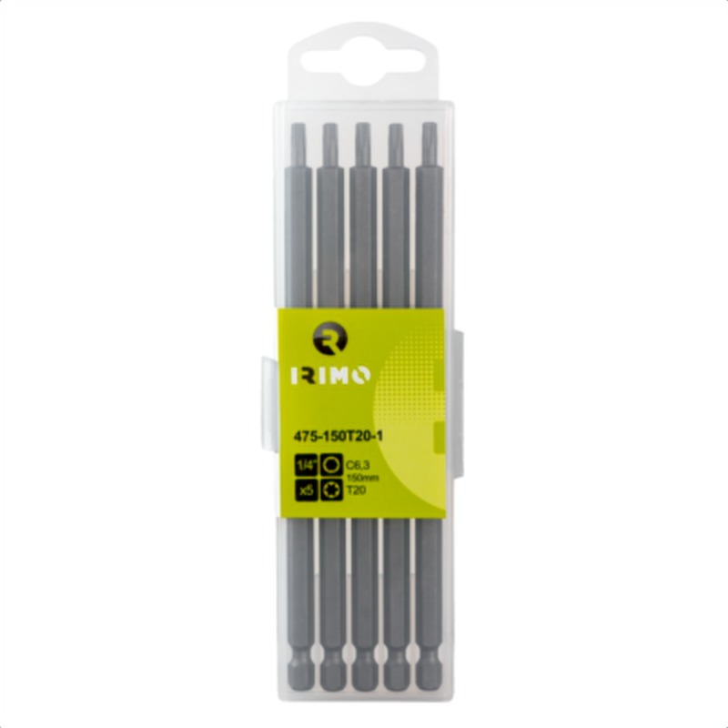 Punta t15 de 1/4", 150 mm, caja de 5 piezas irimo 475-150t15-1