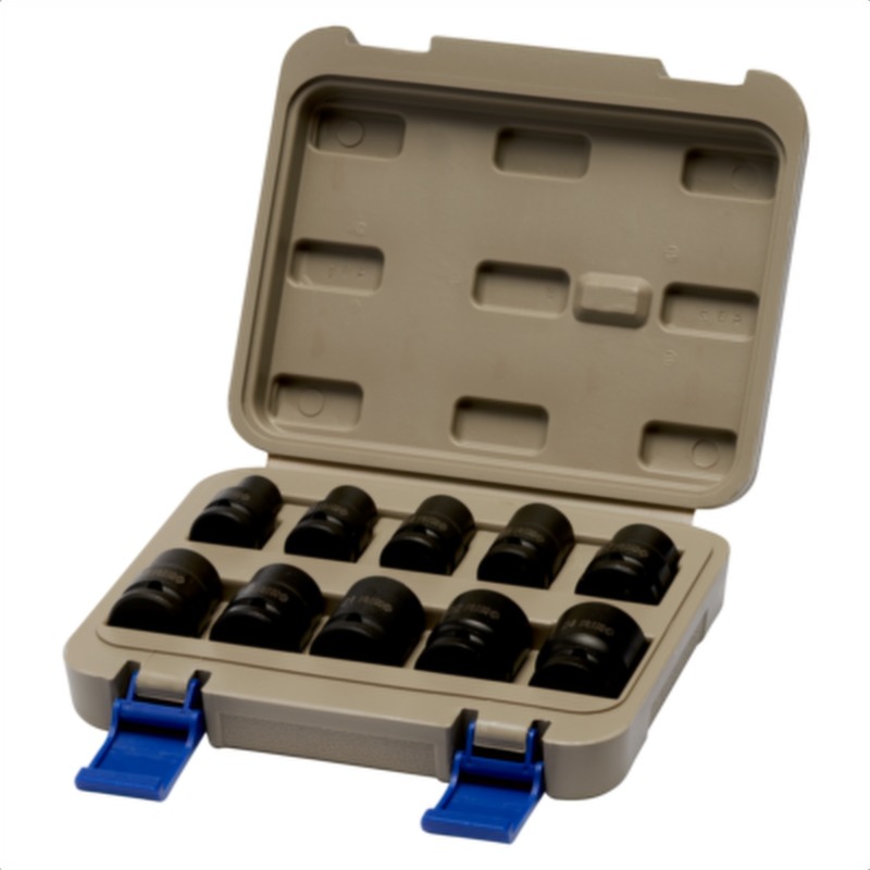 Juego de copas de impacto de 1/2" en caja de plástico, 10 piezas irimo 167-10-4