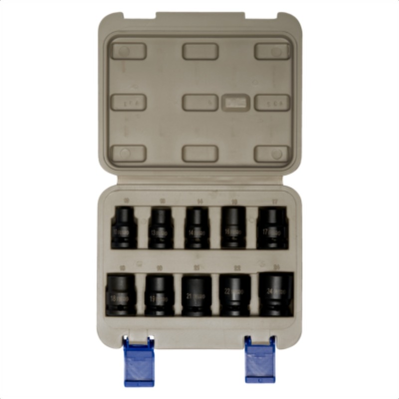 Juego de copas de impacto de 1/2" en caja de plástico, 10 piezas irimo 167-10-4