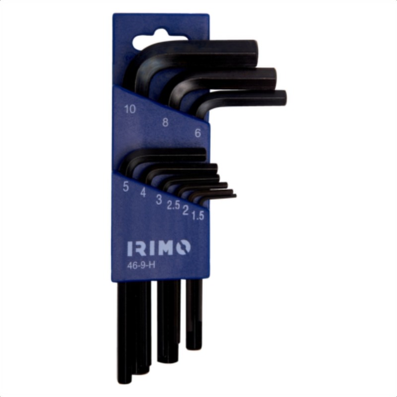 Llaves hexagonales con soporte, 9 piezas, 1,5-10 mm irimo 46-9-h
