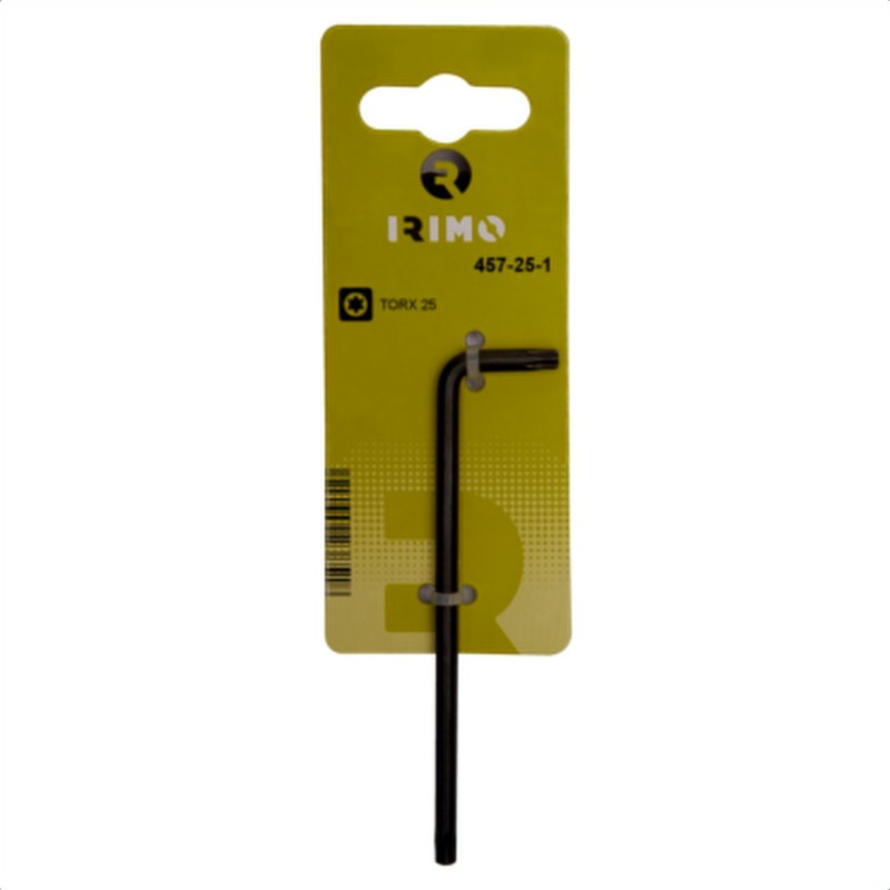 Llave acodada torx con clip para colgar, mm, t45 irimo 457-45-1