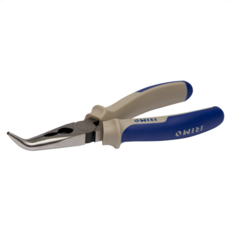 Pinzas de boca semirredonda curvada con mangos bi-material, 160 mm irimo 613-160-1