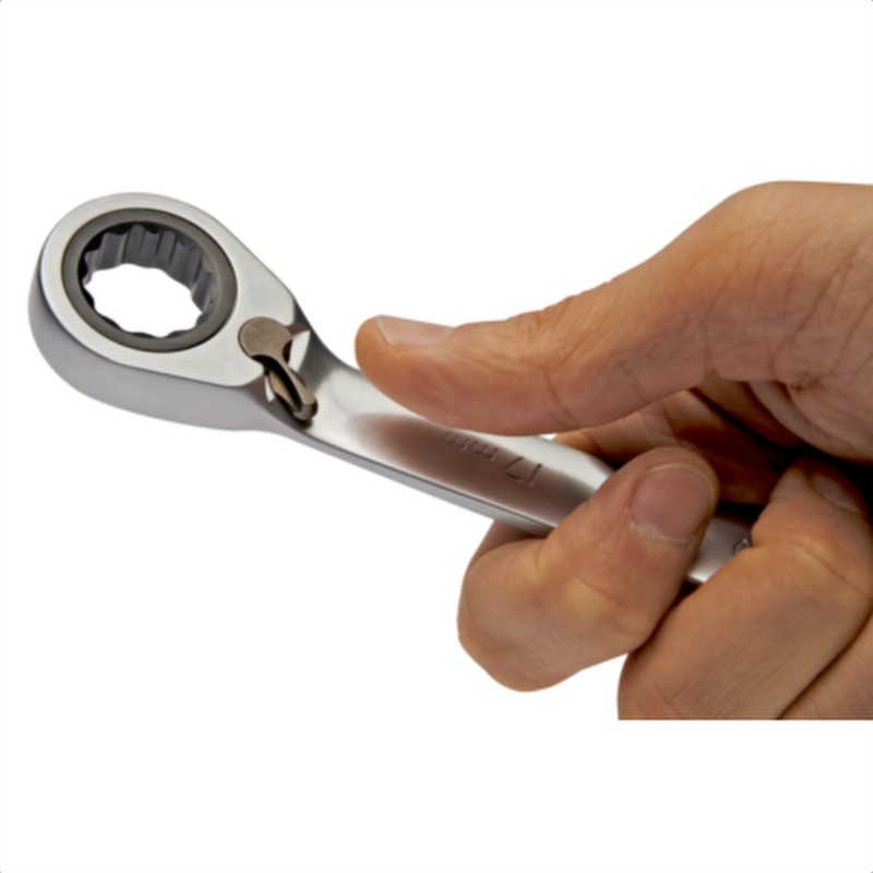 Llave combinada de matraca 24 mm, con clip irimo 18-24-1
