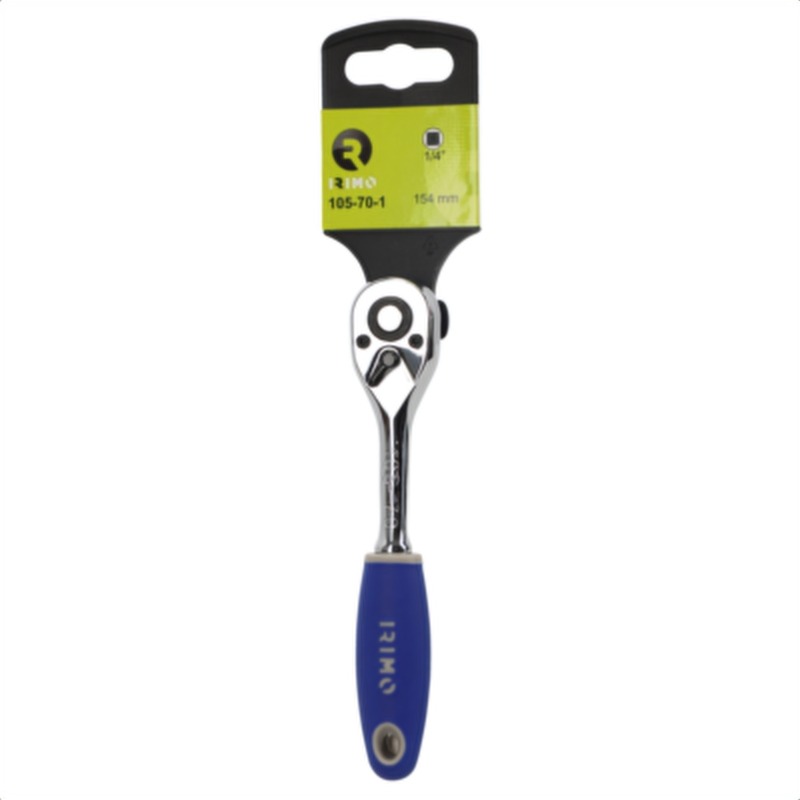 Matraca tipo pera de 1/4" con 72 dientes, 150 mm irimo 105-70-1