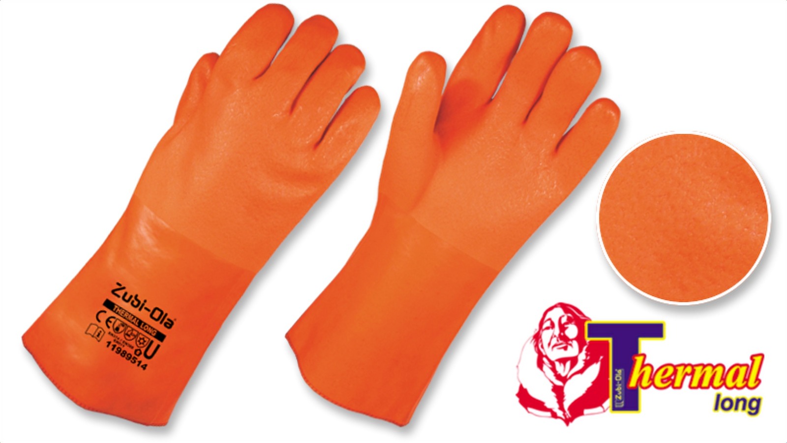Guante pvc semicorrugago 16 zubiola
