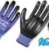 Guante nitrilo + nailon talla 8 zubiola