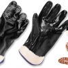 Guante neopreno negro puño abierto zubiola