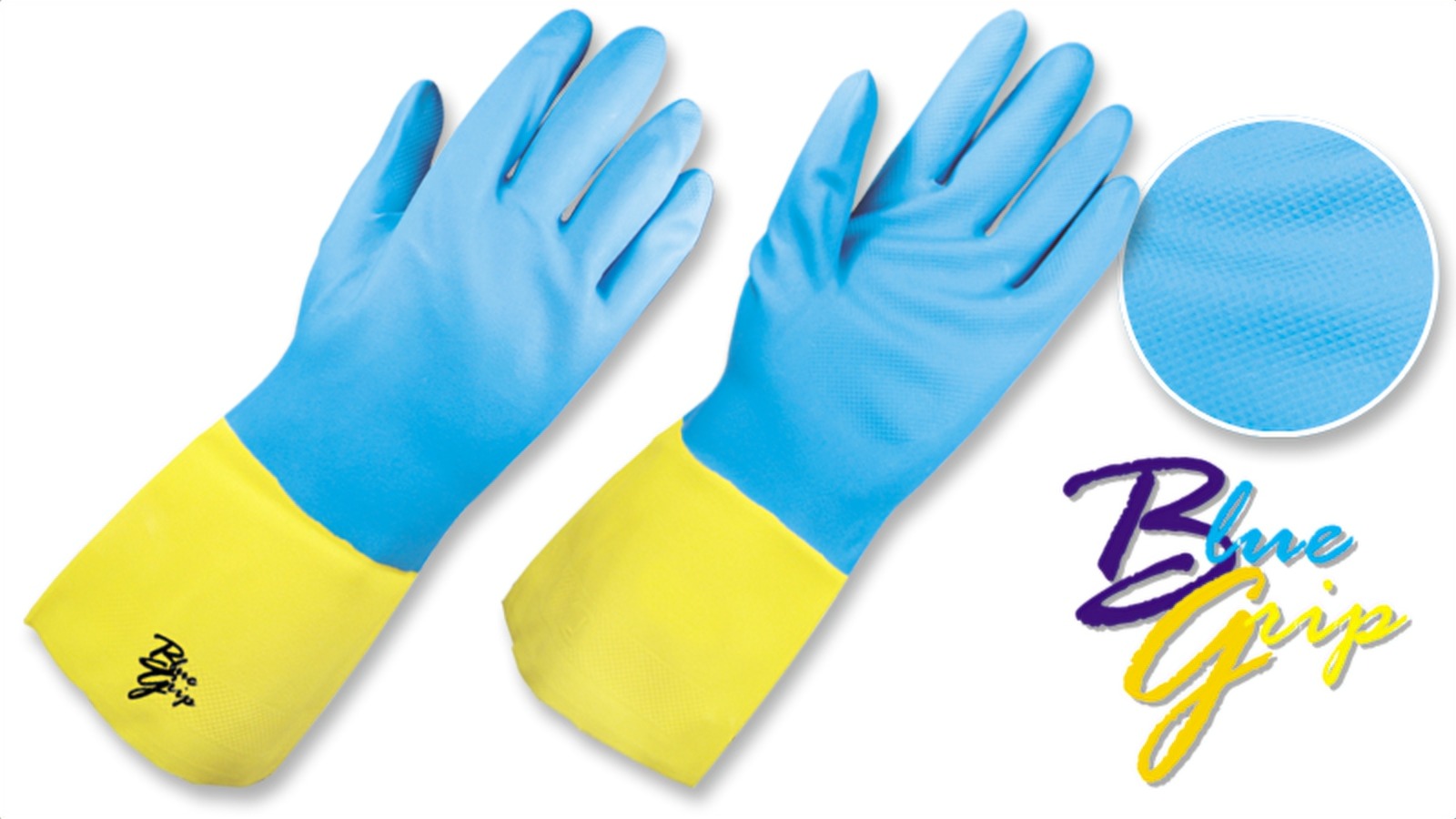 Guante neopreno colores blue grip zubiola