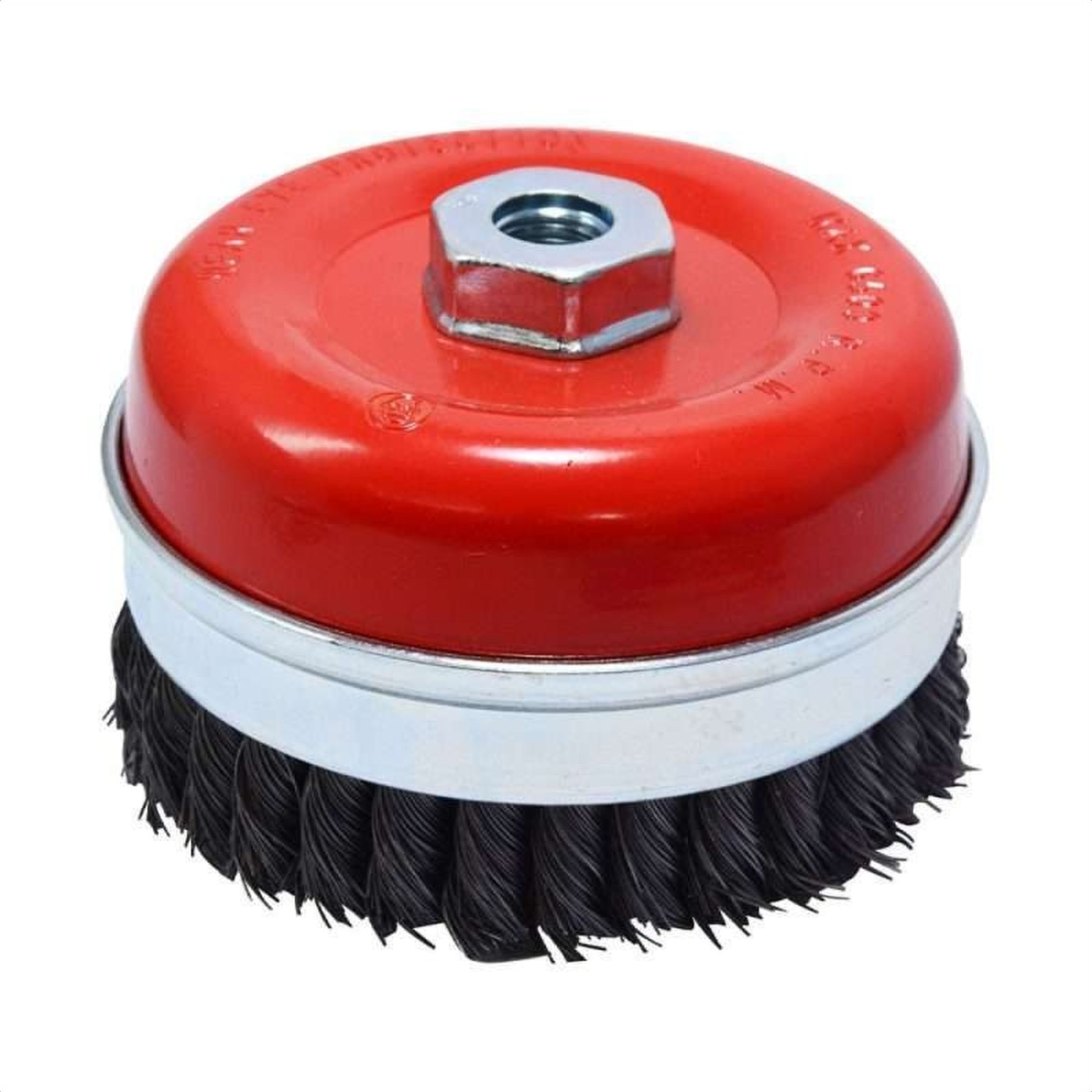 Grata copa torchada 5" rosca 5/8 con anillo hopex