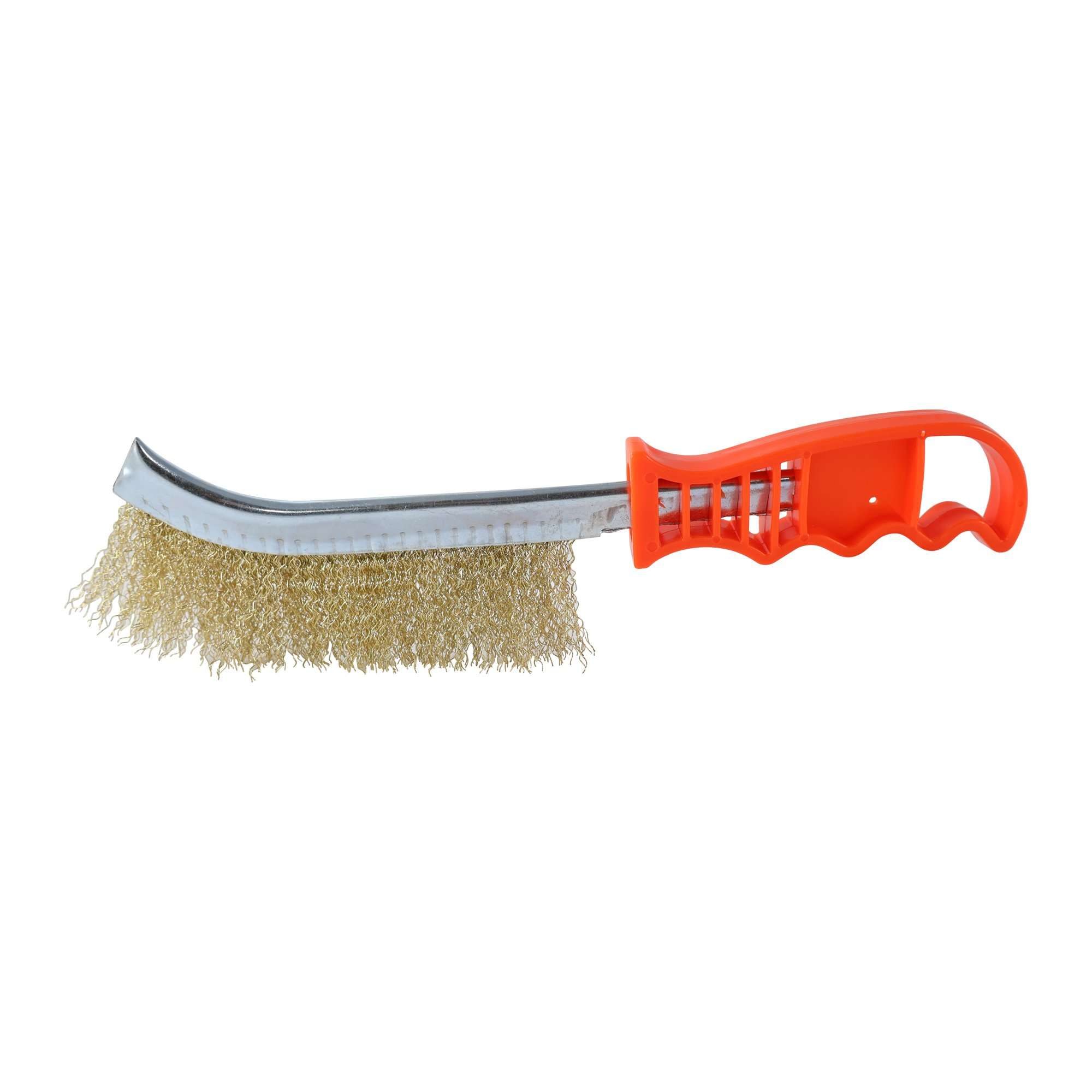 Cepillo de acero cobrizado mango plástico hopex