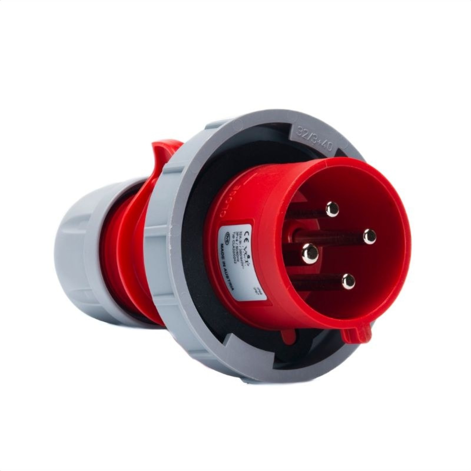 Clavija 32amp aerea famatek roja