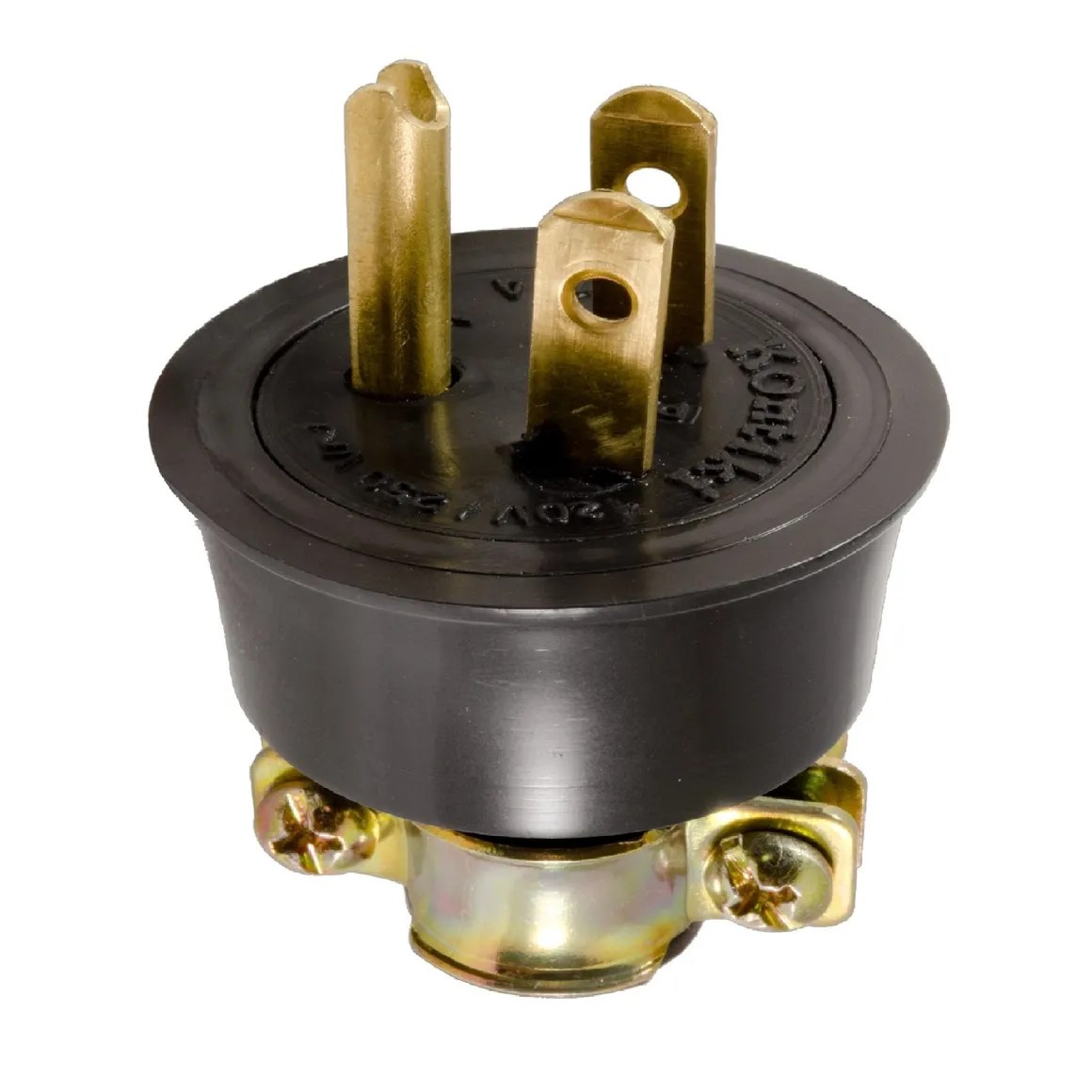 Clavija mach0 industrial con polo a tierra 15amp