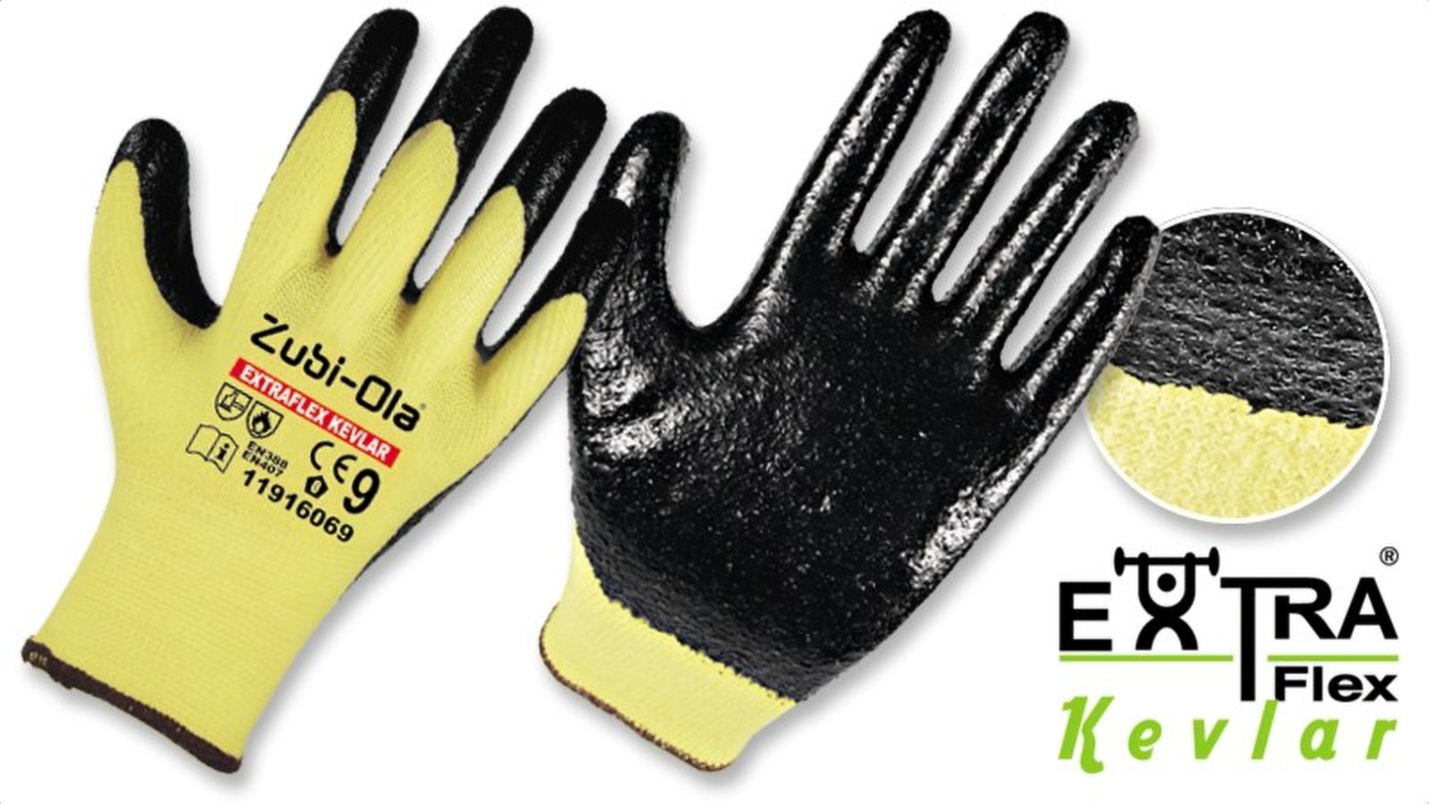 Guante kevlar/nitrilo hct corrugado zubiola