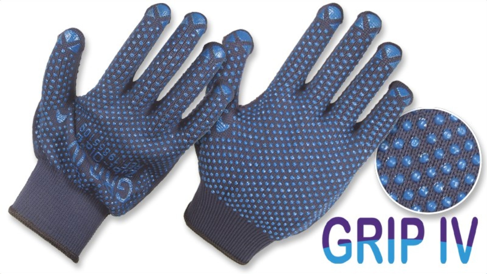 Guante fibra poliamida puntos 2 caras grip iv zubiola