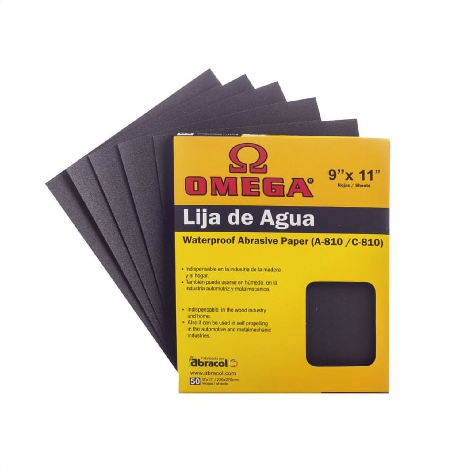 Lija para agua no. 150 omega omega