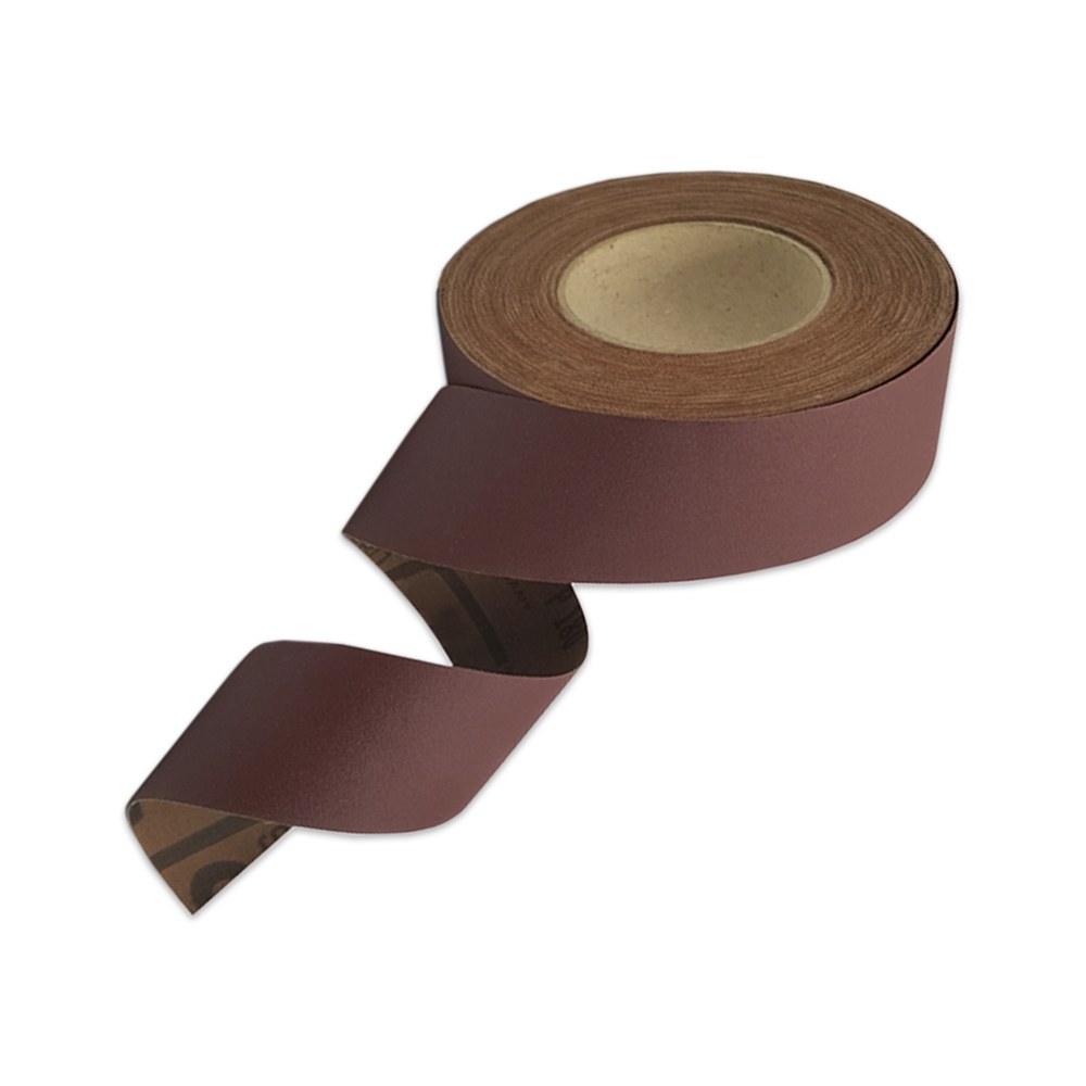 Rollo de lija tela esmeril 6" x 25 m grano 80 omega