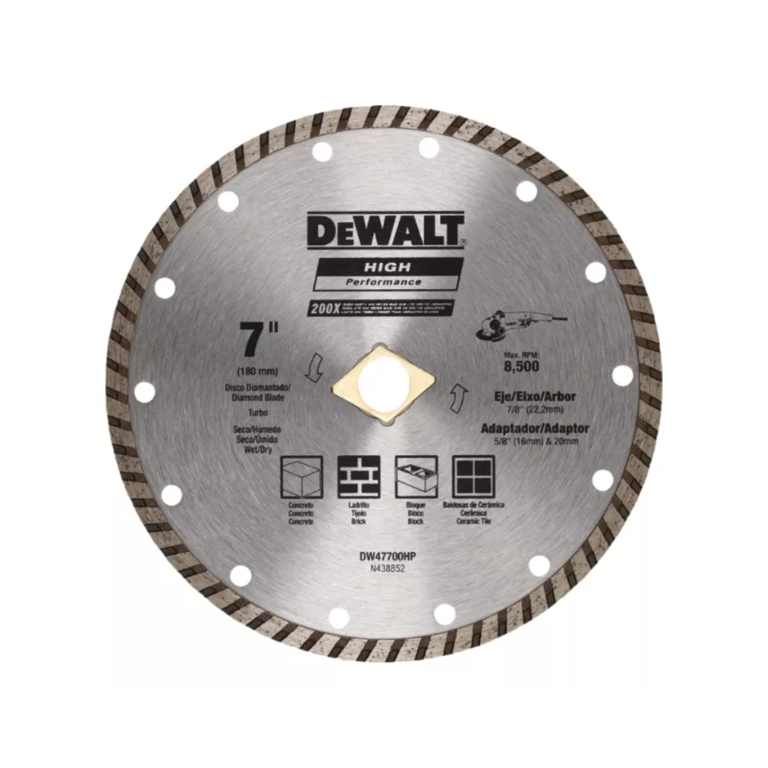 Disco diamantado xp granito 7 dewalt
