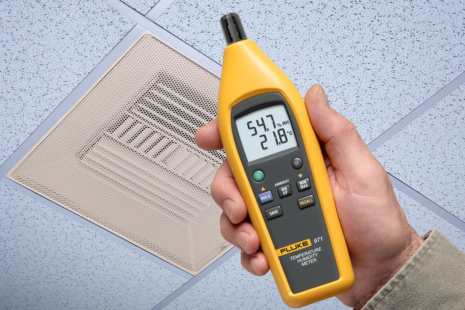 Medidor de humedad FLUKE-971 Fluke vista 2