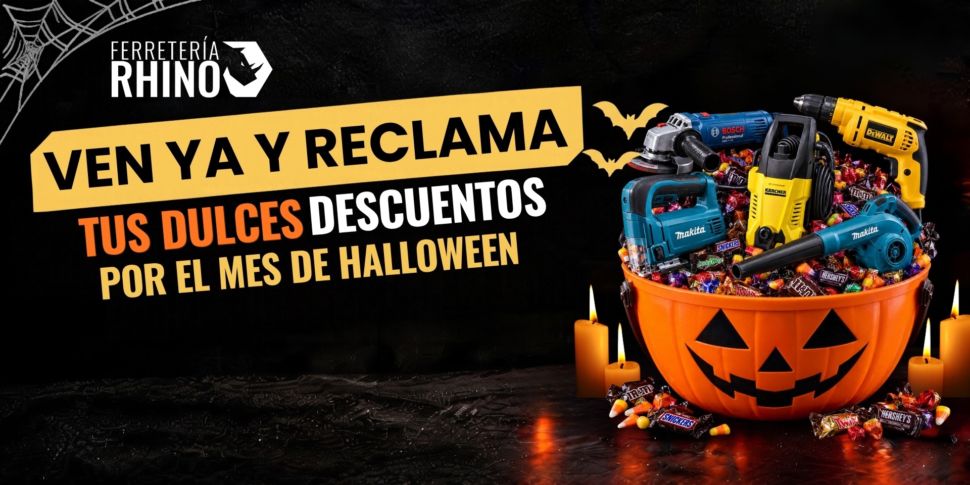 Ven ya y reclama tus dulces descuentos por el mes de Halloween