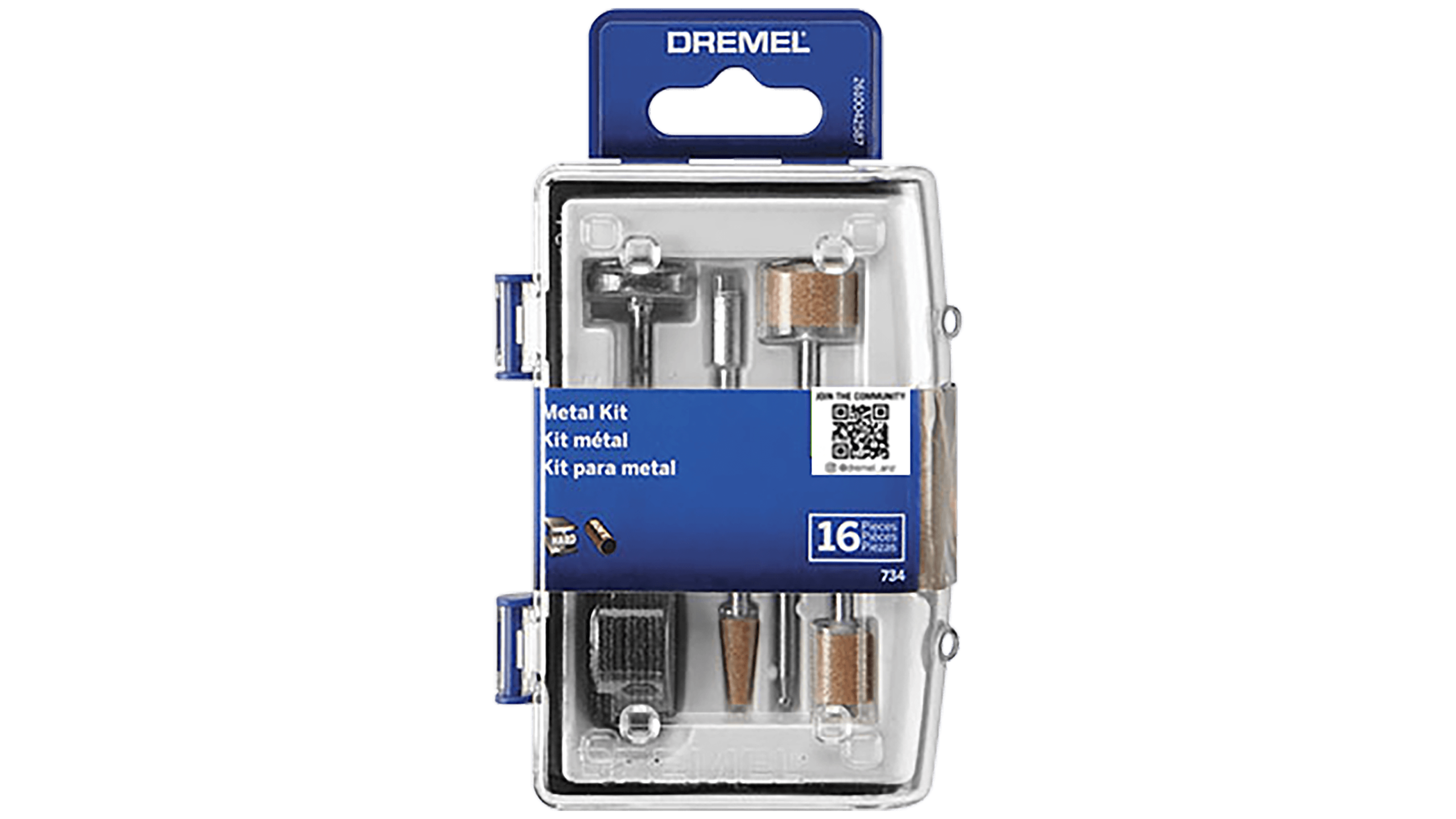 MICROKIT DE 16 ACCESORIOS PARA METAL DREMEL 26150734AB
