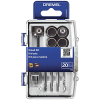 MICROKIT DE 20 ACCESORIOS PARA MADERA DREMEL 26150733AB