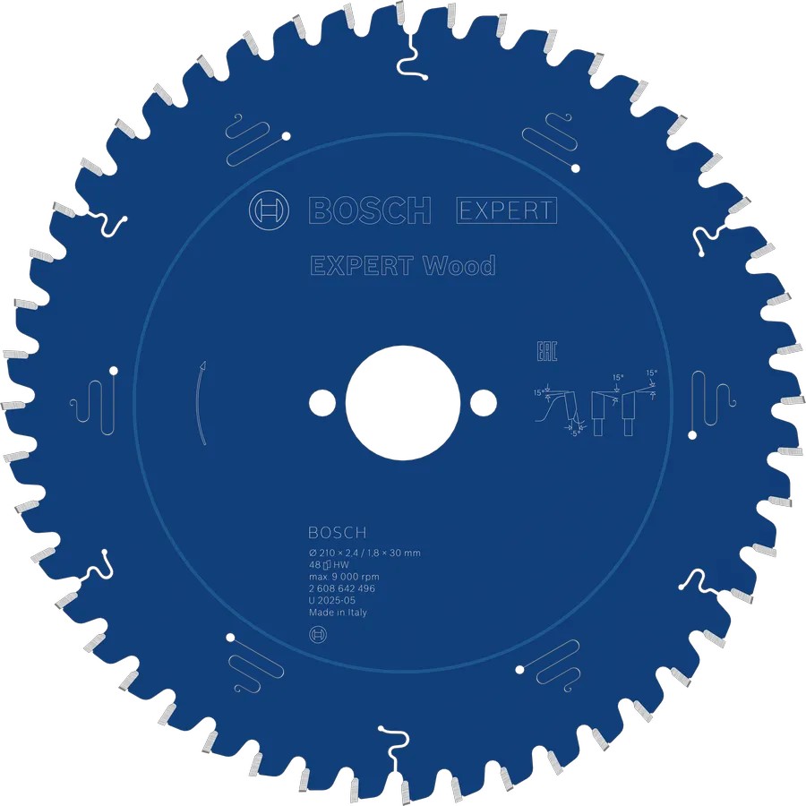 HOJA DE SIERRA CIRCULAR EXPERT WOOD 254 X 2,4/1,8 X 30 MM, T60 BOSCH PROFESSIONAL