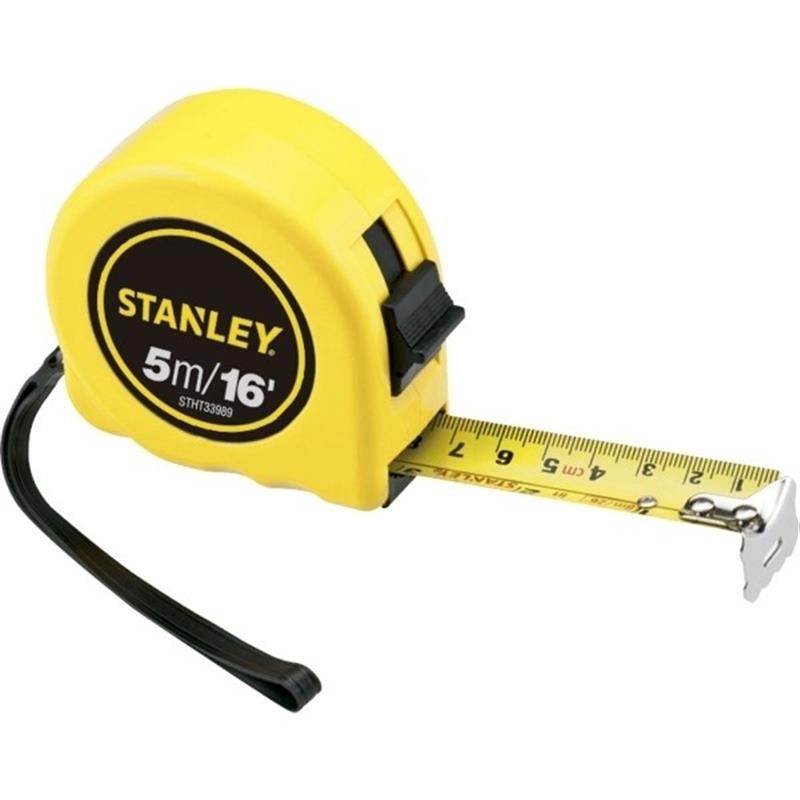 FLEXOMETRO CAJA PLASTICA 5 MTRS STANLEY