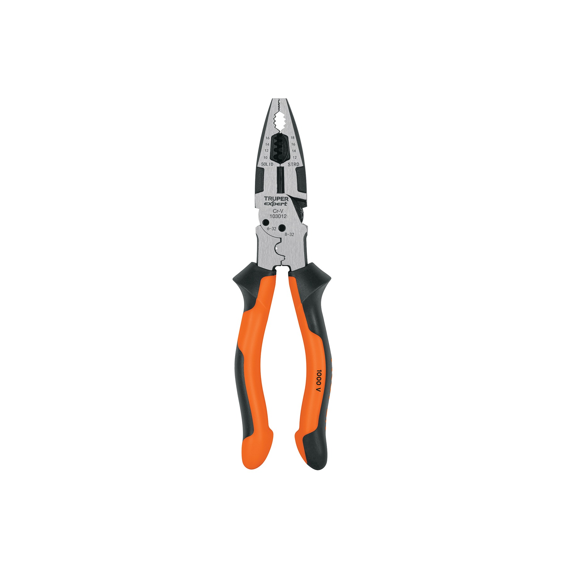 Pinza multiuso 9" electricista, comfort grip, truper expert truper 103012