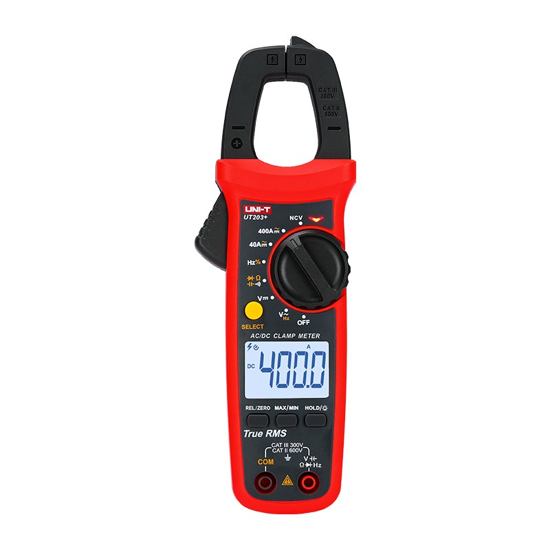 Pinza voltiamperimétrica digital 600 a ac/dc ut203+ uni-t