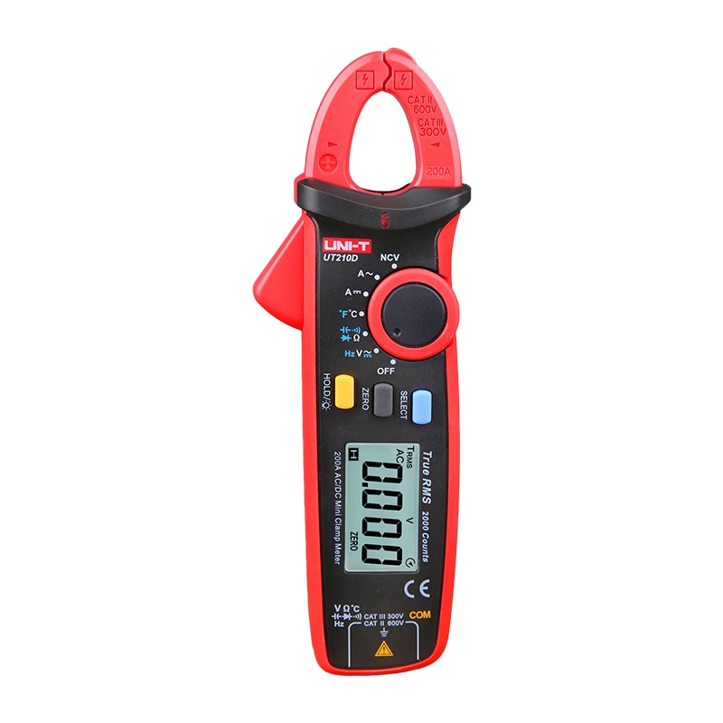 Pinza voltiamperimétrica mini ac/dc ut210d uni-t