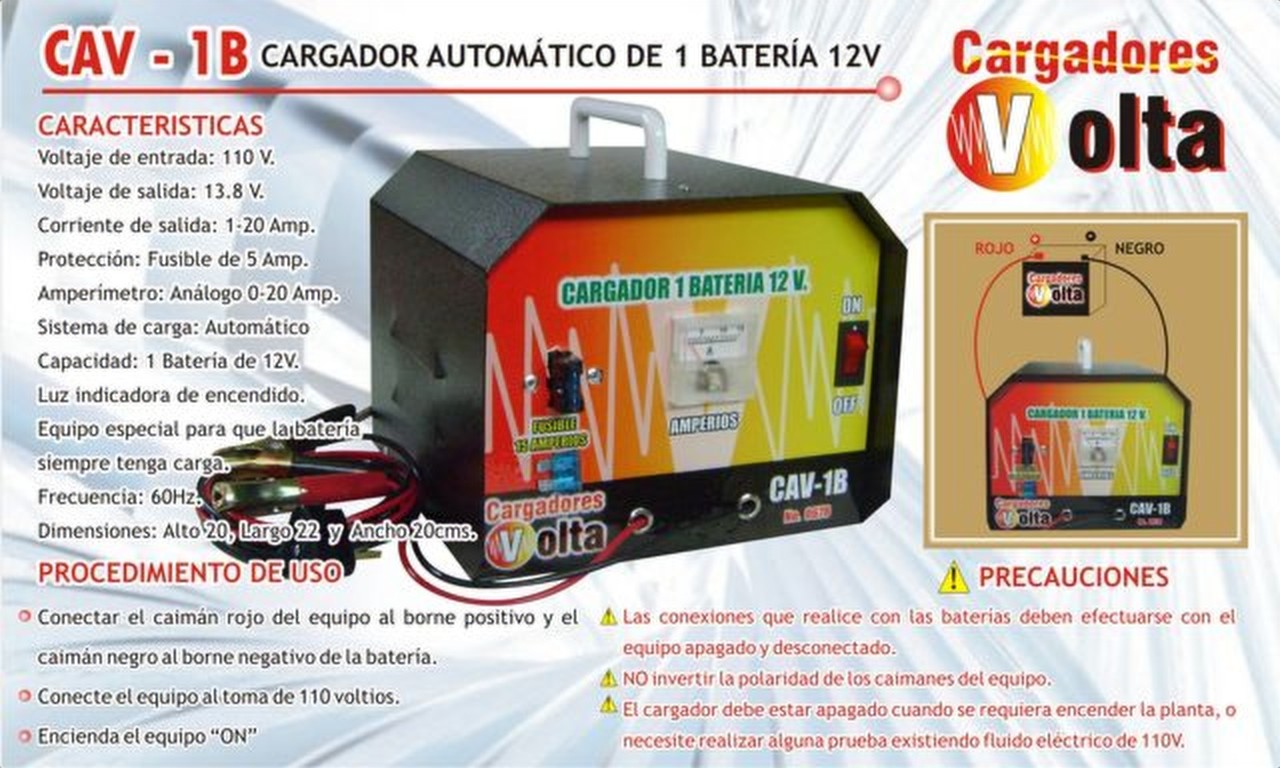 Cargador automático CAV-1B Volta vista 2
