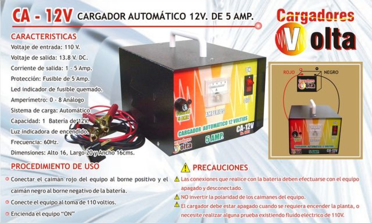 Cargador automático CA-12V Volta