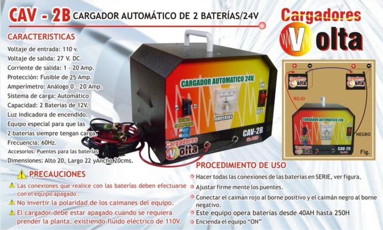 Cargador automático CAV-2B Volta vista 2