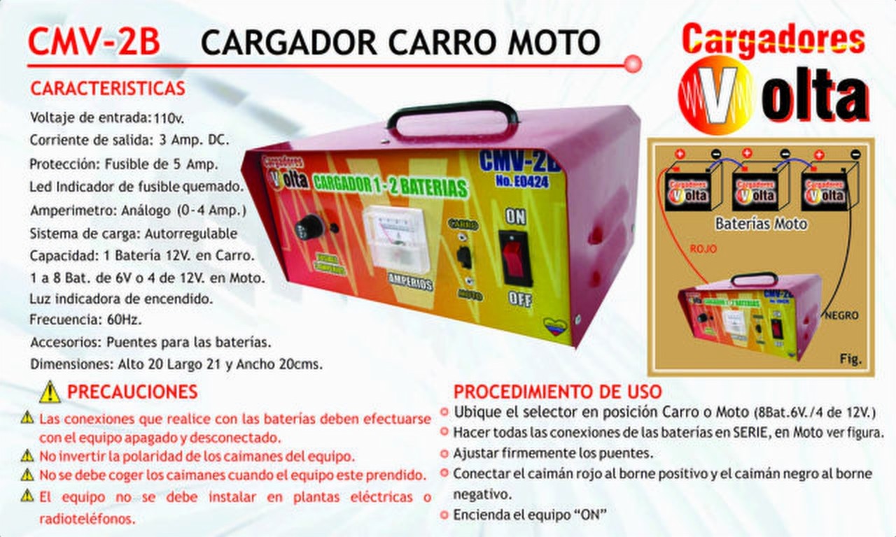 Cargador volta CMV-2B Volta vista 2
