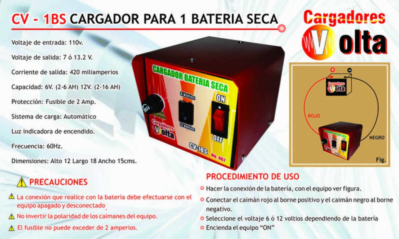 Cargador VOL-CV-1BS Volta vista 2