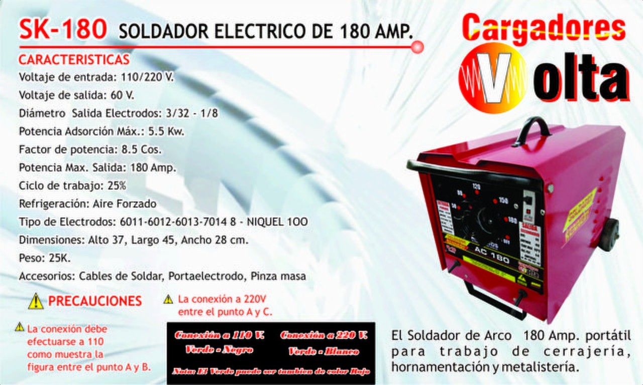 Soldador VOL-SK-180 Volta vista 2
