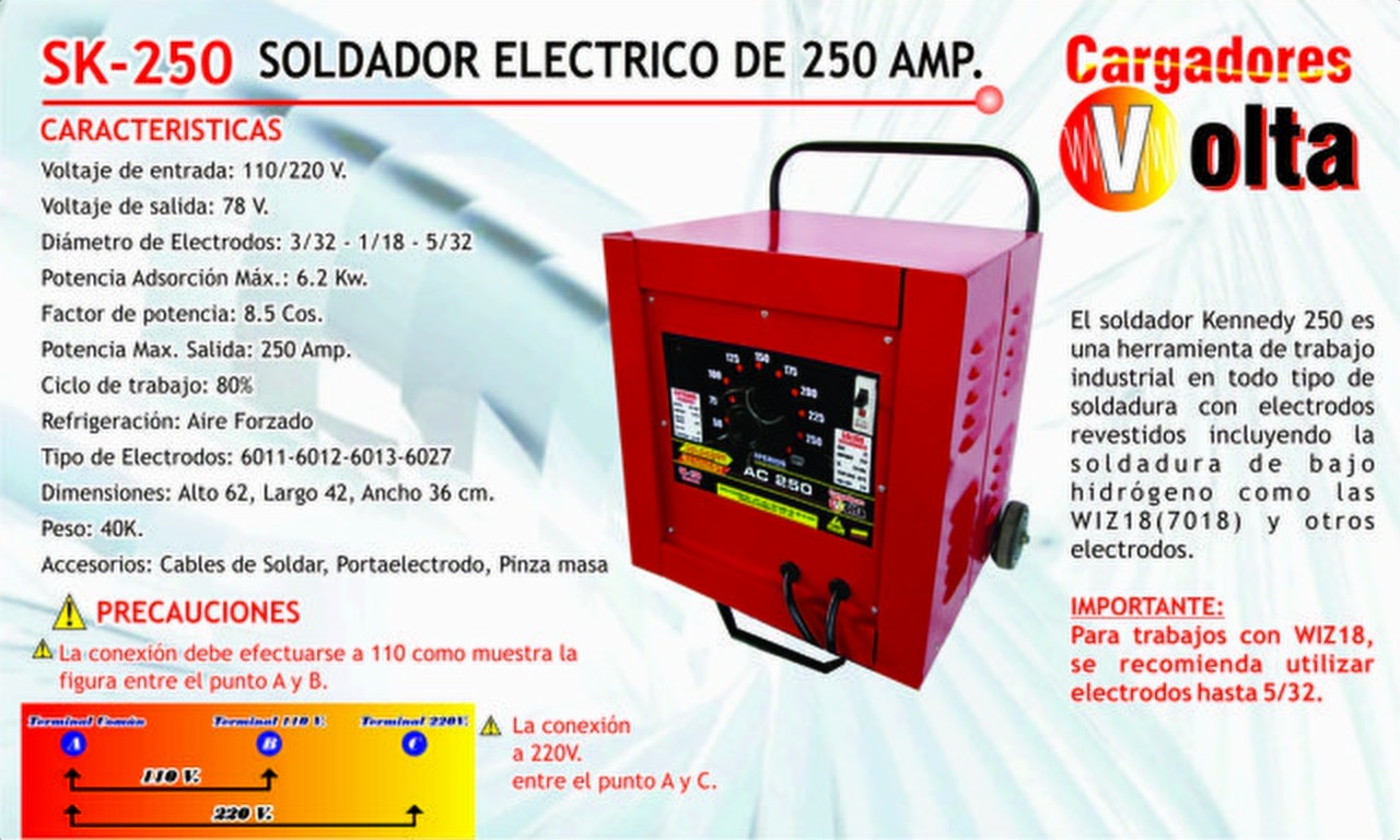 Soldador VOL-SK-250 Volta vista 2