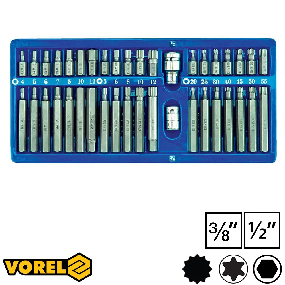 Juego de puntas 66400 VOREL